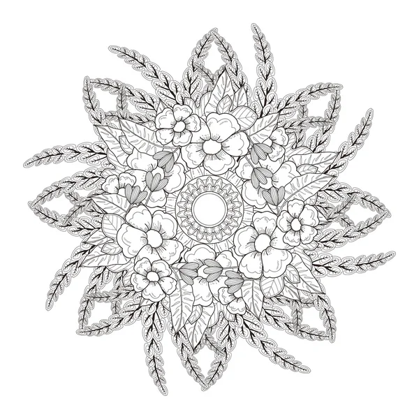 Exquisito diseño de patrón de mandala — Vector de stock