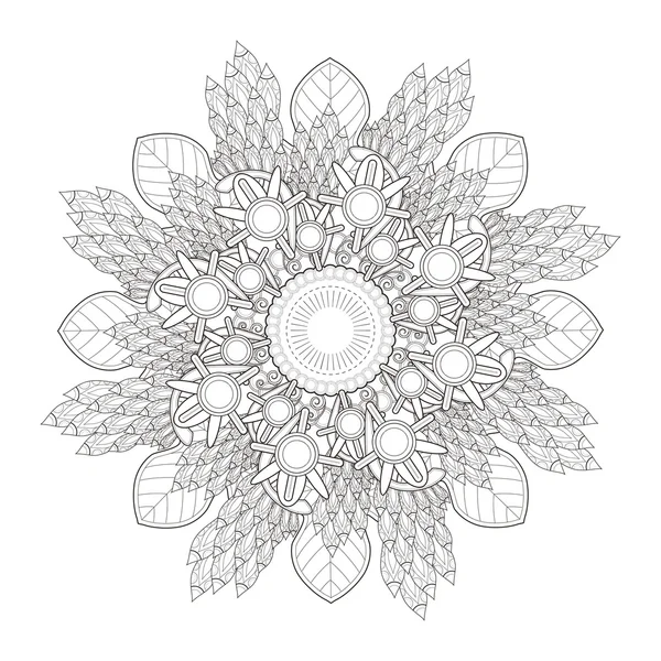 Exquisito diseño de patrón de mandala — Vector de stock