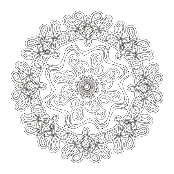 Exquisito diseño de patrón de mandala — Vector de stock