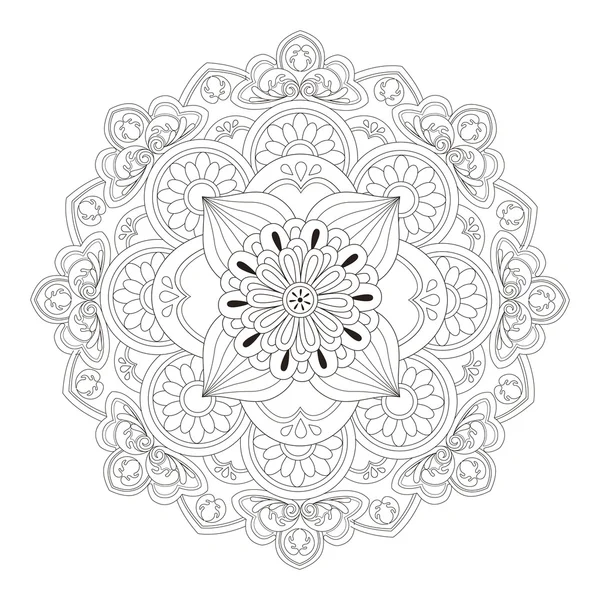 Exquisito diseño de patrón de mandala — Archivo Imágenes Vectoriales