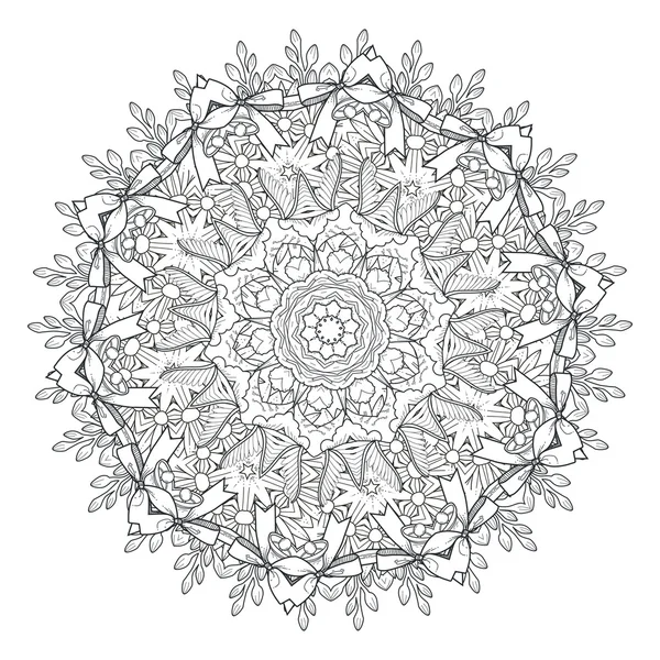 Exquisito diseño de patrón de mandala — Vector de stock