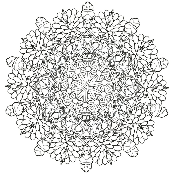 Exquisito diseño de patrón de mandala — Archivo Imágenes Vectoriales