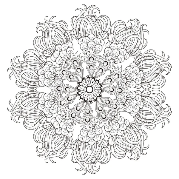 Exquisito diseño de patrón de mandala — Vector de stock