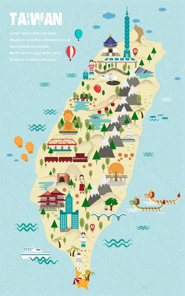 lovely-taiwan-travel-map-stock-vector-by-kchungtw-83936482 for Free Printable Map Of Taiwan Lovely Taiwan travel map Stock Vector by ©kchungtw 83936482 for Free Printable Map Of Taiwan