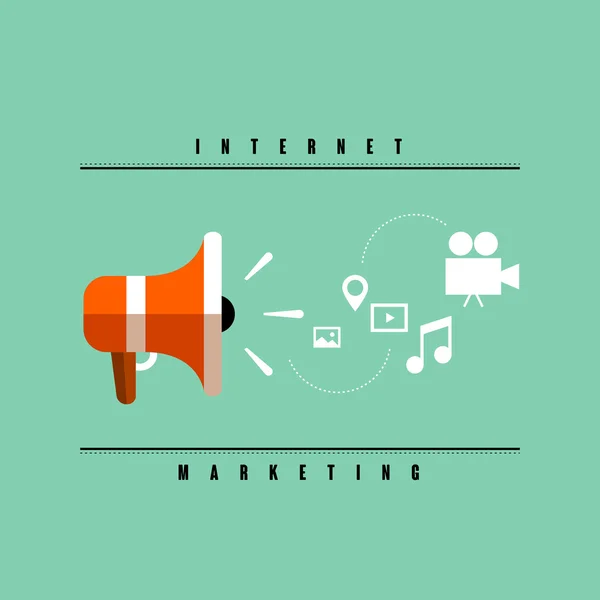 Internet marketing concept — Stockvector