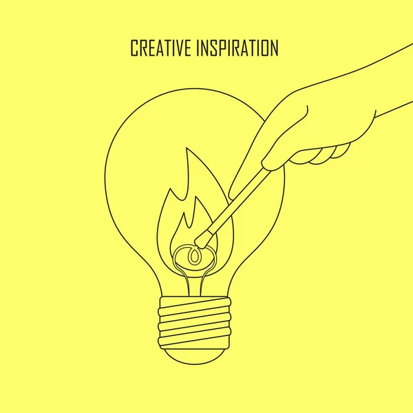 Creatieve inspiratie concept — Stockvector