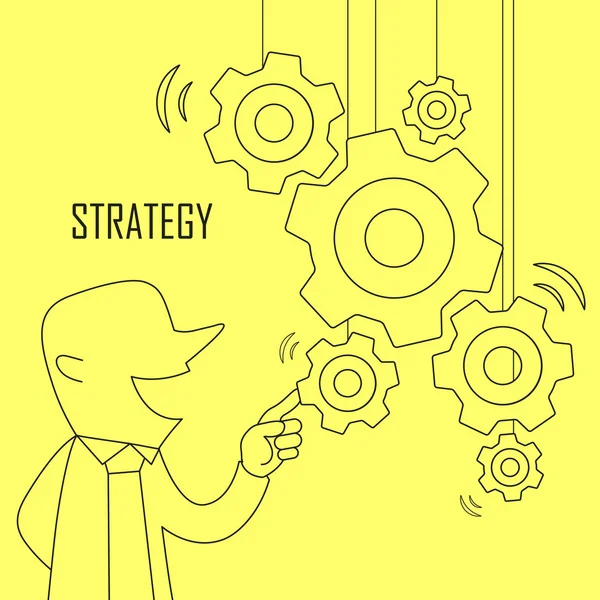 Strategie concept — Stockvector