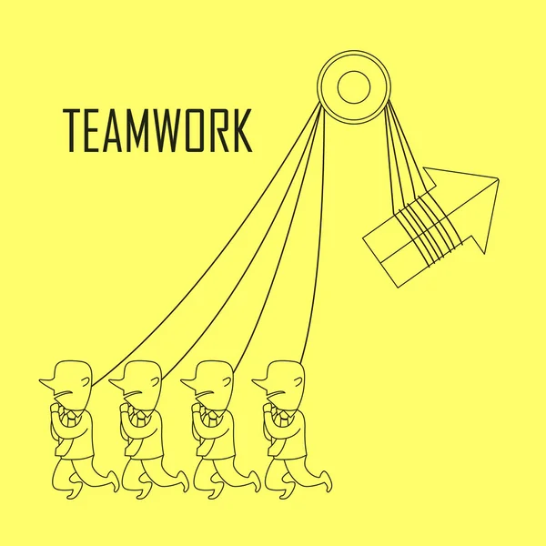 チームワークの概念 — ストックベクタ
