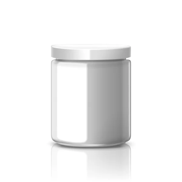 Blank glass jar — Stock Vector