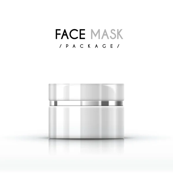 Crème masque visage paquet — Image vectorielle