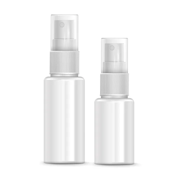 Ensemble de bouteilles de spray cosmétique — Image vectorielle