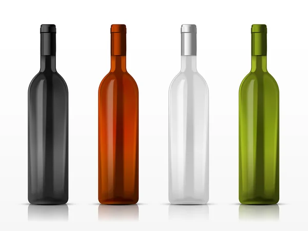 Botellas de champán de alta clase — Vector de stock