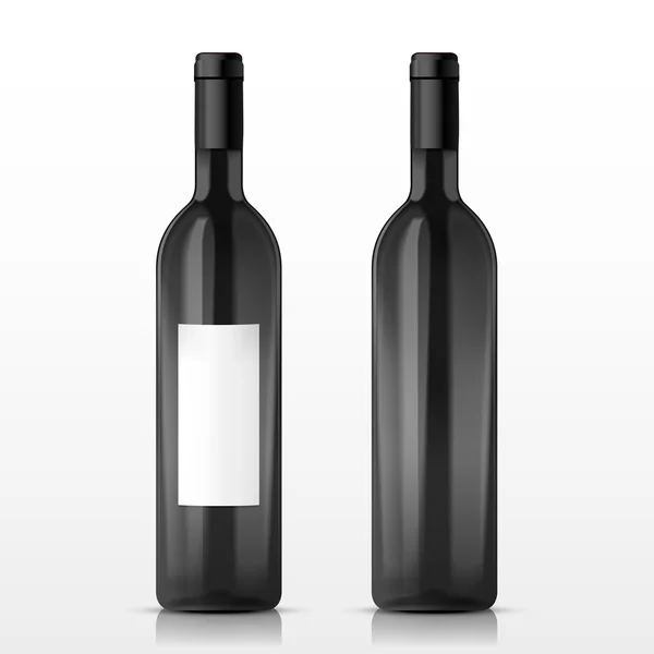 Botellas de champán de alta clase — Vector de stock