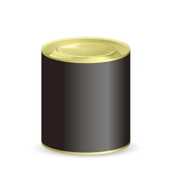 Blank tin can — Stock Vector