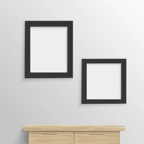 Blank photo frames — Stock Vector