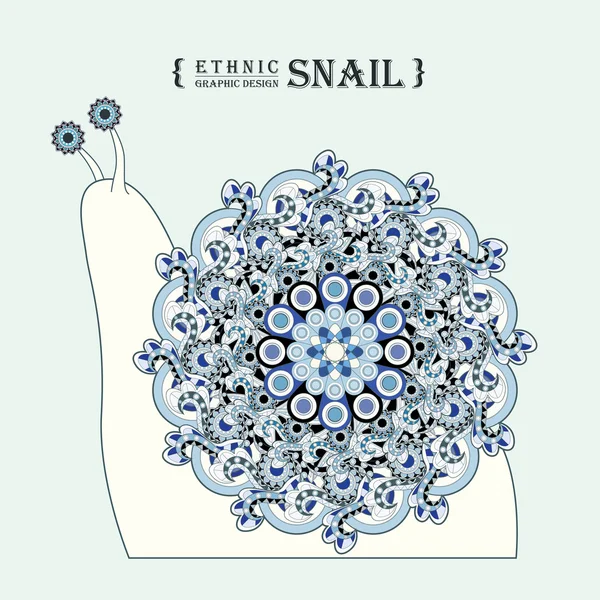 Charmant escargot — Image vectorielle