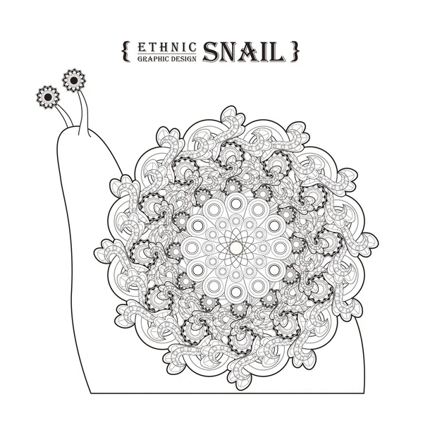 Charmant escargot — Image vectorielle