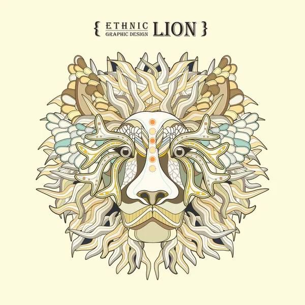 Tête de lion — Image vectorielle