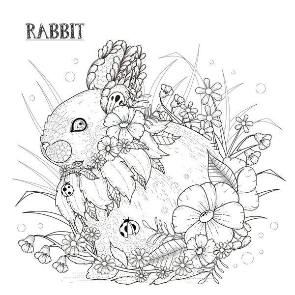 Adorable conejo — Vector de stock