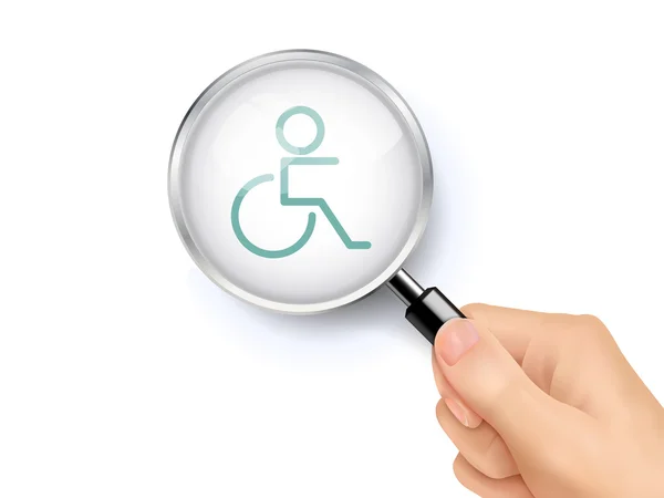 Disabled line icon — Stock Vector