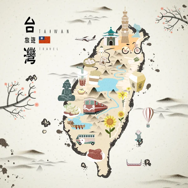 台湾地图图库矢量图片 免版税台湾地图插图 Depositphotos
