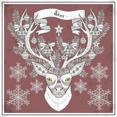 geyik boyama sayfası