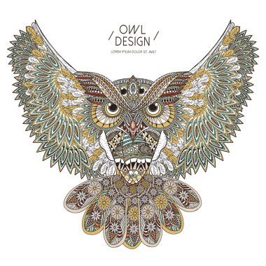 muhteşem Baykuş boyama sayfası