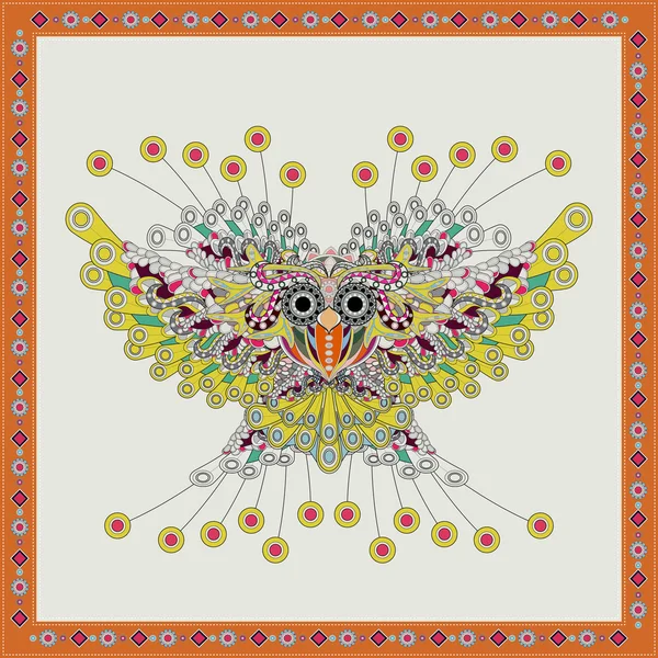 Magnifique conception de hibou — Image vectorielle