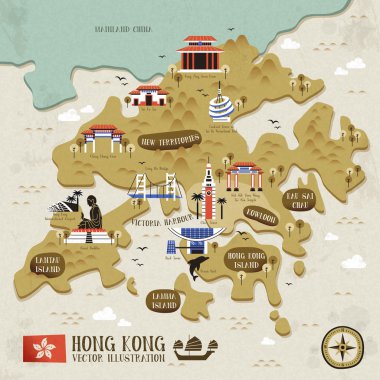 Hong Kong seyahat haritası