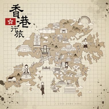 Hong Kong seyahat haritası