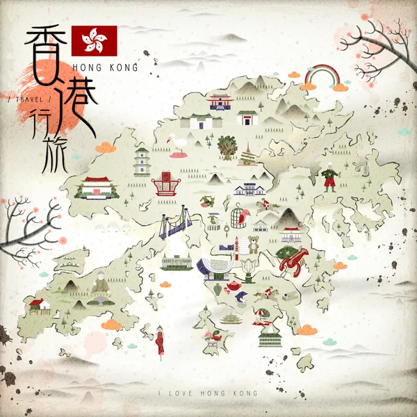 Hong Kong seyahat haritası