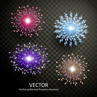 muhteşem renkli havai fişek