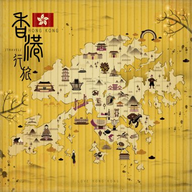 Hong Kong seyahat haritası 