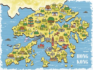 Hong Kong seyahat haritası 