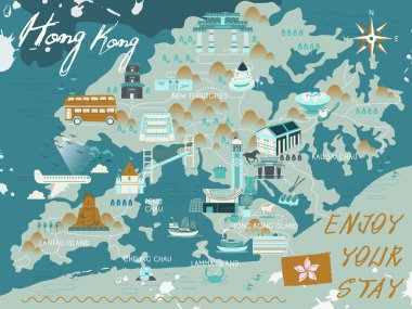Hong Kong seyahat haritası