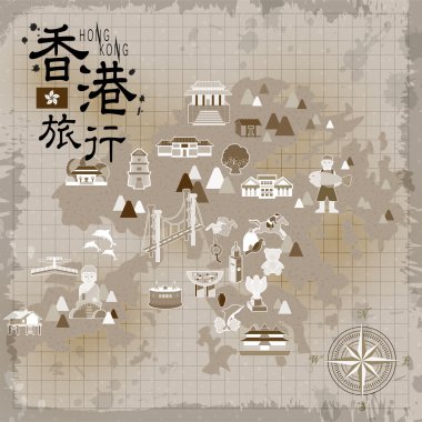 Hong Kong seyahat haritası 