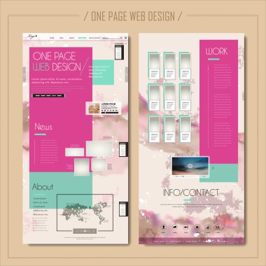 modern bir sayfa web tasarım