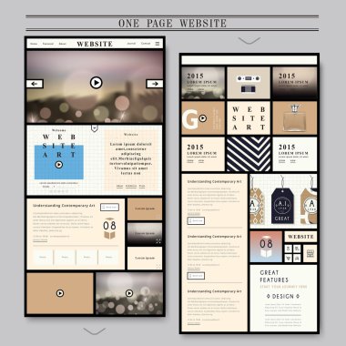 zarif bir sayfa web tasarım