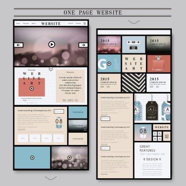 zarif bir sayfa web tasarım