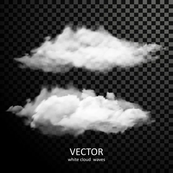 Utsökta vita moln — Stock vektor