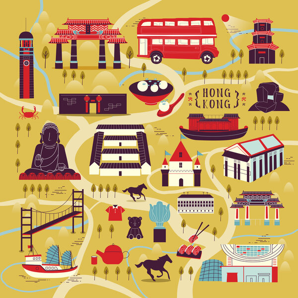 Hong Kong travel concept 