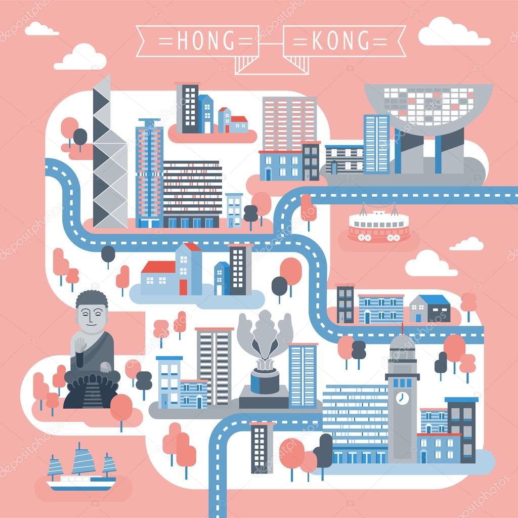 香港街景插畫|插画|创作习作|列敢敢 - 原创作品 - 站酷 (ZCOOL)