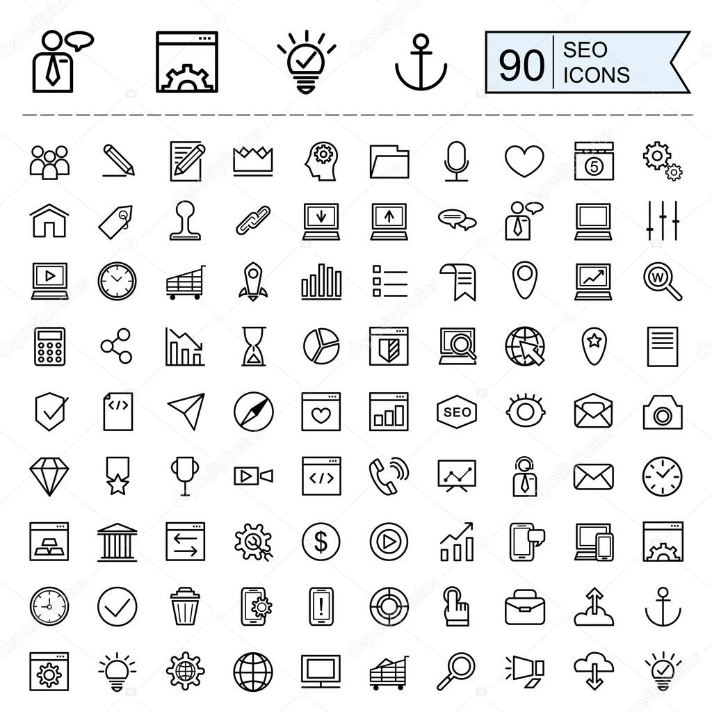 SEO icons collection