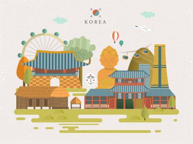 Güney Kore seyahat poster