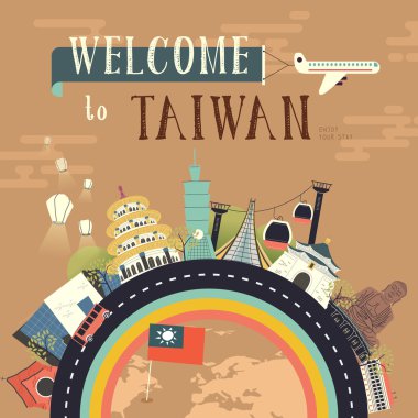 Tayvan seyahat poster 