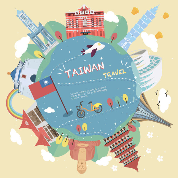 Taiwan travel poster design
