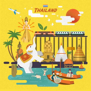 Tayland seyahat poster