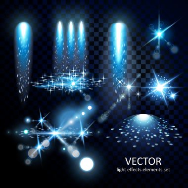 çekici ışık pırıltılar koleksiyonu