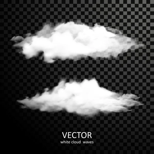 Witte wolken collectie — Stockvector