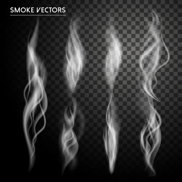 Collection d'éléments de fumée — Image vectorielle